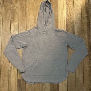 Barefoot Dreams CozyChic Ulta Lite Soft Taupe  Lounge Pullover Hoodie Athleisure